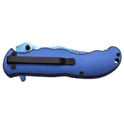 Masters Collection 8.8 Inch Overall Folding Knife w/ Mermaid Art
