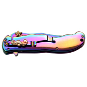 Masters Collection 8.8 Inch Overall Folding Knife w/ Mermaid Art