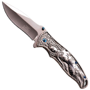 Masters Collection A019 Titanium Coated Folding Knife
