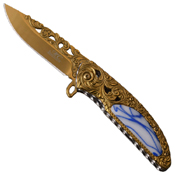 Masters Collection MC-A020 Acrylic Handle Folding Knife