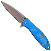 Masters Collection MC-A041 Anodized Aluminum Handle Folding Knife