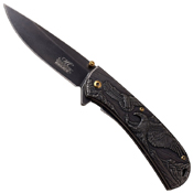 Masters Collection Three Tone Process 3D Sculpted Handle Folding Knife