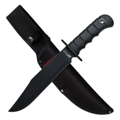 MTech USA Black Fixed Blade Knife W/ Nylon Sheath