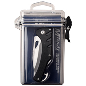 MTech USA Drop Point Blade Folding Knife w/ Waterproof Case