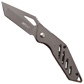 MTech USA 4 Inch Stainless Steel Handle Folding Knife