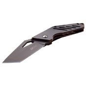 MTech USA 4 Inch Stainless Steel Handle Folding Knife