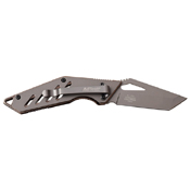 MTech USA 4 Inch Stainless Steel Handle Folding Knife