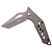 MTech USA 4 Inch Stainless Steel Handle Folding Knife