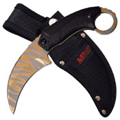 MTech USA Fixed Blade Karambit Knife w/ Nylon Sheath