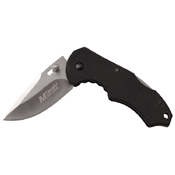 MTech USA G10 Handle Folding Knife w/ Silver Pocket Clip