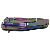MTech USA A1044 Two Tone Stainless Steel Handle Folding Knife