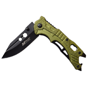 MTech USA A1058  Anodized Aluminum Handle Folding Knife