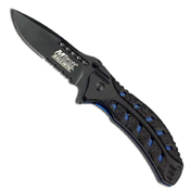 MTech USA MT-A827BL Blue Liner Handle Black 4.5 Folding Knife
