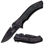 Mtech Usa Closed Spring Assisted 4.75 Inches Folder With Green Handle