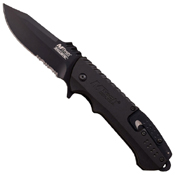 MTech USA A889 3.25 Inch Half Serrated Folding Blade Knife