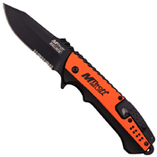 MTech USA A889 3.25 Inch Half Serrated Folding Blade Knife