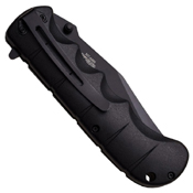 MTech USA A895BS Half Serrated Edge Folding Blade Knife - Black