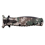 MTech USA Rubberized Aluminum Handle Plain Edge Folding Knife