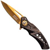 MTech USA 4.5 Inch Closed Titanium Folding Blade Knife