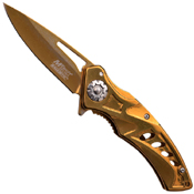 MTech USA 4.5 Inch Closed Titanium Folding Blade Knife