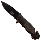 MTech USA Ballistic Escape Pakkawood Handle Folding Knife