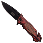 MTech USA Ballistic Escape Pakkawood Handle Folding Knife