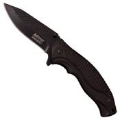 MTech USA A948BK Black Aluminum Handle Folding Knife