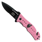 Master USA Skull Medallion on Handle Folding Blade Knife