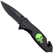 Master USA MU-A015 Half Serration Folding Knife