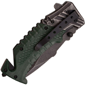 Master USA 3mm Thick Blade Folding Knife w/ Glass Breaker