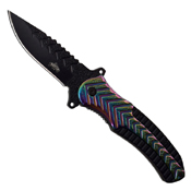 Master USA MU-A055 Black Coated Blade Manual Knife