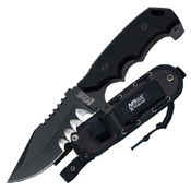 MTech USA Xtreme Saw Back G10 Handle Tactical Fixed Blade Knife