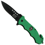 MTech USA Xtreme Green G10 Handle Folding Knife