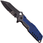 MTech USA Xtreme Ballistic Fine Serrated Folder Blade Knife