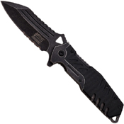 MTech USA Xtreme Ballistic Fine Serrated Folder Blade Knife