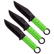 Perfect Point PP-094-3GN 3 Piece Set  - Throwing Knife - 7.5 Inch