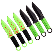 Perfect Point PP-094-6 6 Piece Set - Throwing Knife - 6 Inch