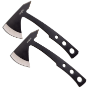 PP-107B-2 Throwing Knife - Black  Steel Handles