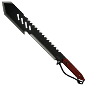 Survivor MHT004BK 3Cr13 Steel Blade Machete w/ Sheath