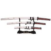 SW-68L Cord Wrapped Handle 3 Pcs Samurai Sword Set