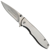 Tac-Force Stainless Steel Handle Gentleman's Folding Knife