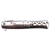 Tac-Force Mirror Stainless Steel Handle Folding Knife