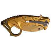 Tac-Force TF-957 Anodized Handle Karambit Blade Spring Assisted Knife