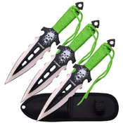 Z Hunter Black Blade W/ Silver Cutting Edge Throwing Knife Set