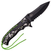 Z-Hunter ZB-144 Half Serrated Blade Folding Knife