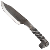 Twisted Railroad Spike Fixed Blade Knife