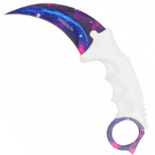 7.5'' Steel Karambit Knife White Handle with Sheath