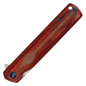 8' Folding Knife w/ Patterned Handle