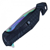 8 1/4'' Assisted Lanyard Hole Folding Blade Knife