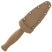 Smith and Wesson FDE Plain Edge Fixed Blade Boot Knife